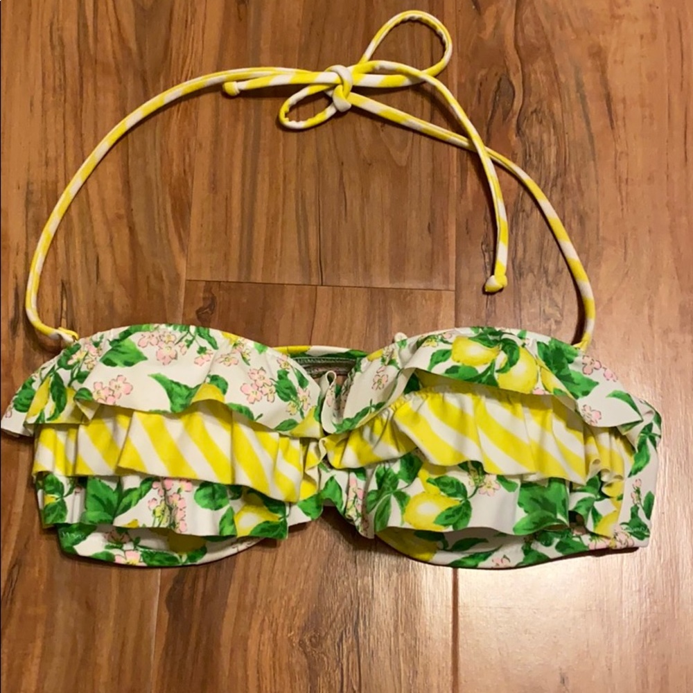 Victoria’s Secret pushup ruffle bikini top 32B